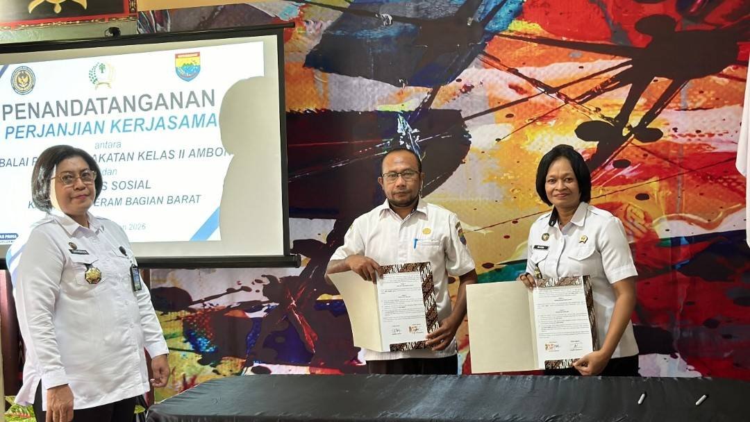 Penandatanganan Perjanjian Kerja Sama dengan BapasKelas II Ambon 